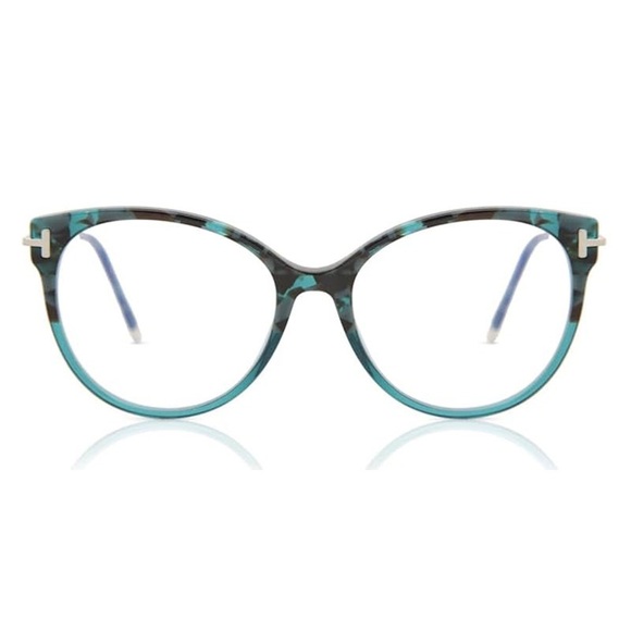NEW FT5770-B 056 TOM FORD TF5770-B 056 WOMEN GREY BLUE CLEAR EYEGLASSES - Picture 2 of 3